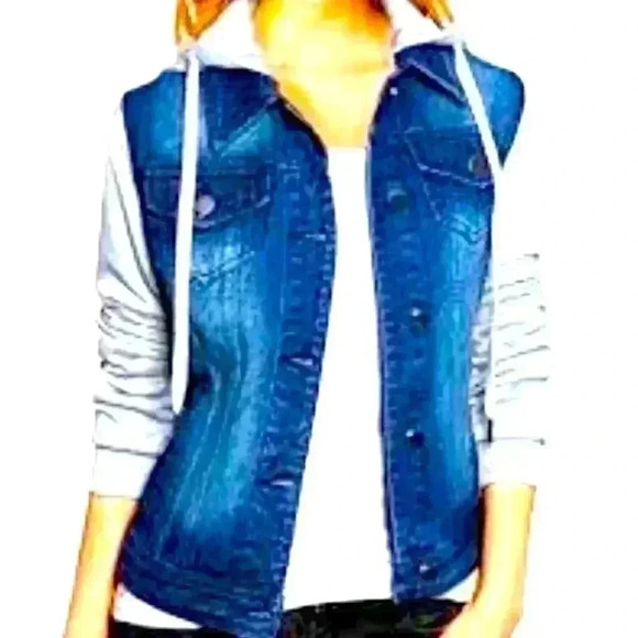 Allegra K Denim Vest - Size Small - NWOT! - Picture 1 of 8